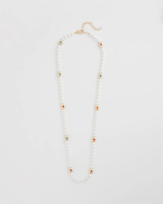 Goldtone Faux Pearl Single-Strand Necklace