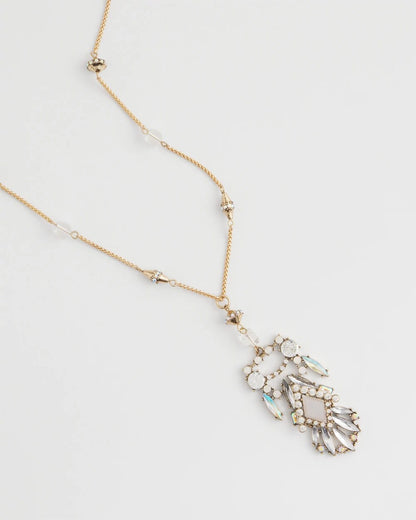 Adjustable Opalescent Pendant Necklace