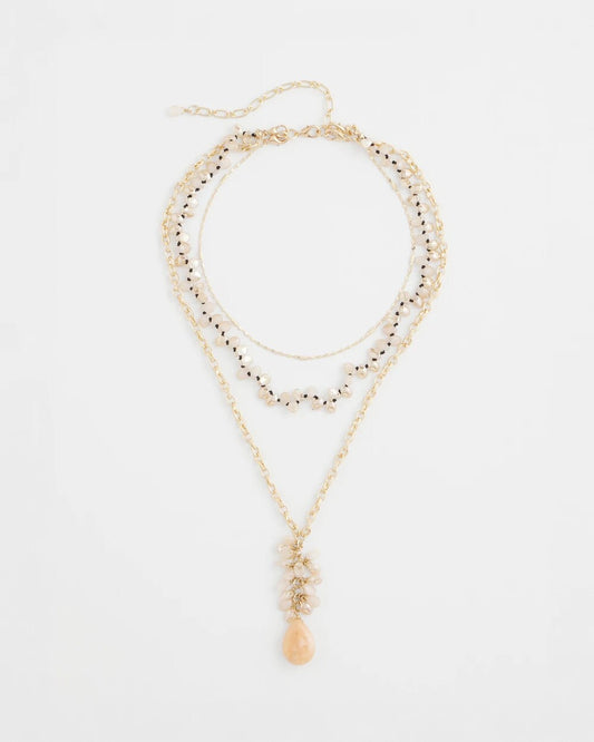 Convertible Rose Quartz Pendant Necklace