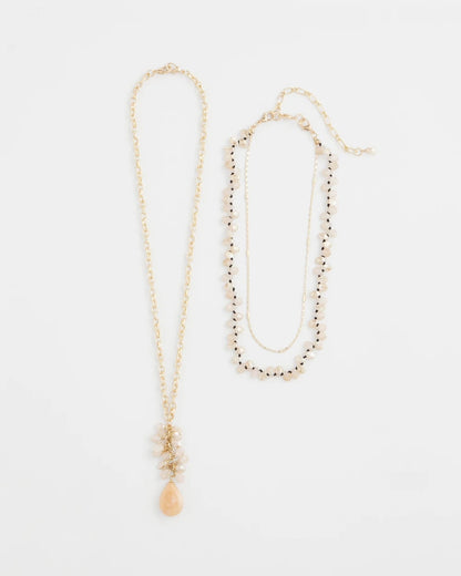 Convertible Rose Quartz Pendant Necklace