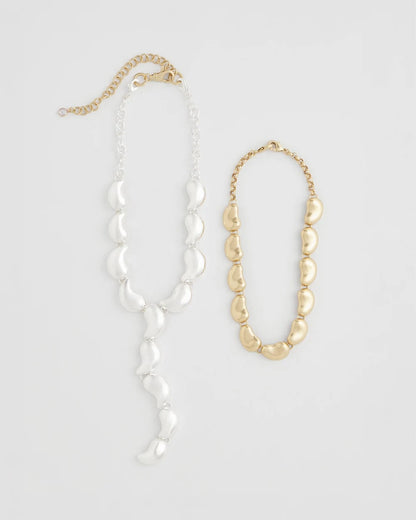 Convertible Mixed-Metals Y-Necklace