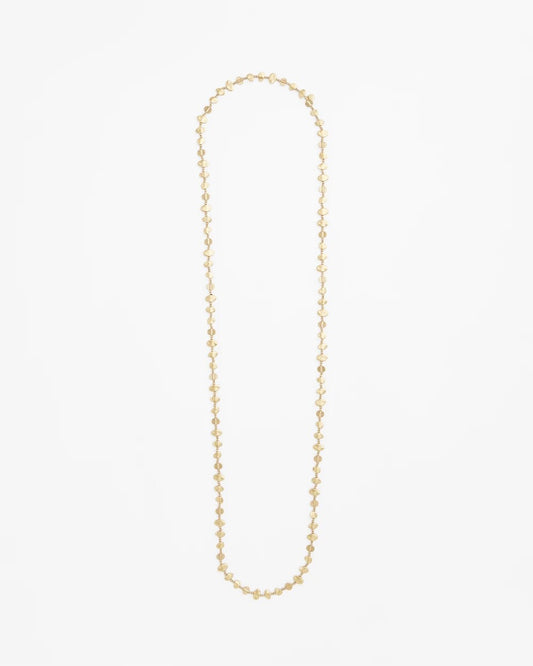 Gold Nugget Single Strand Necklace