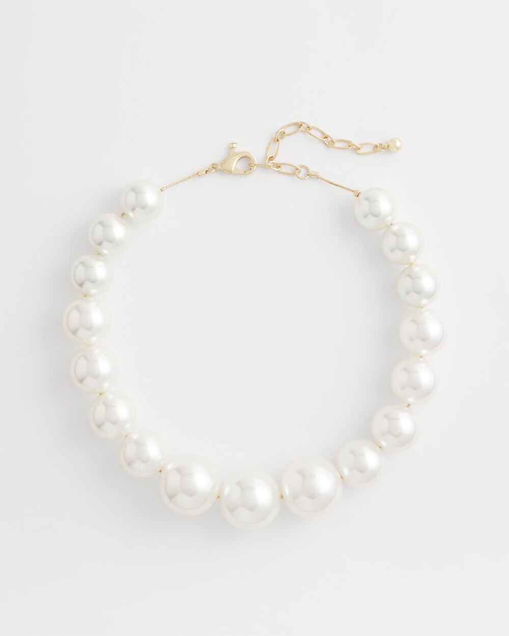 Large Pearl Collar Necklace