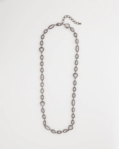 Frosted Quartz Single Strand Necklace