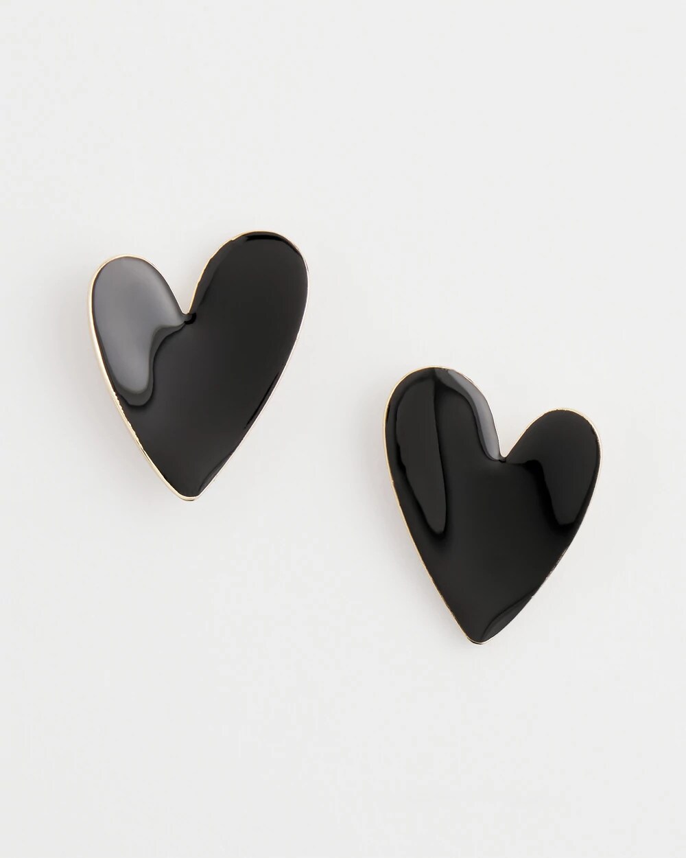 Black Heart Earrings