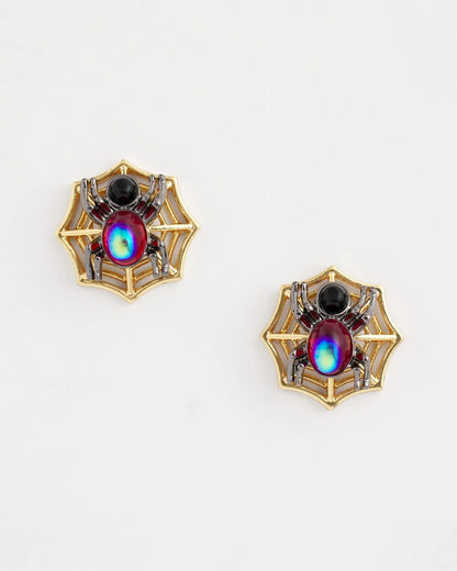 Spider Web Glitz Earrings