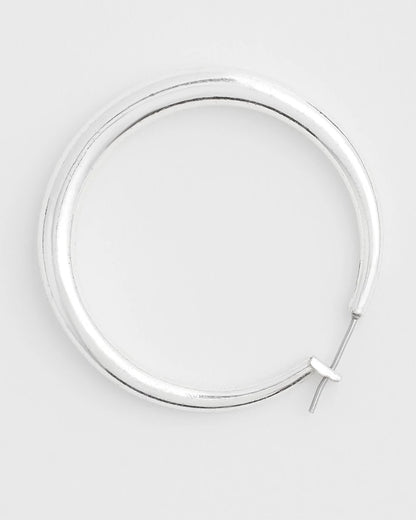 Cassie Silver-Tone Hoop Earrings