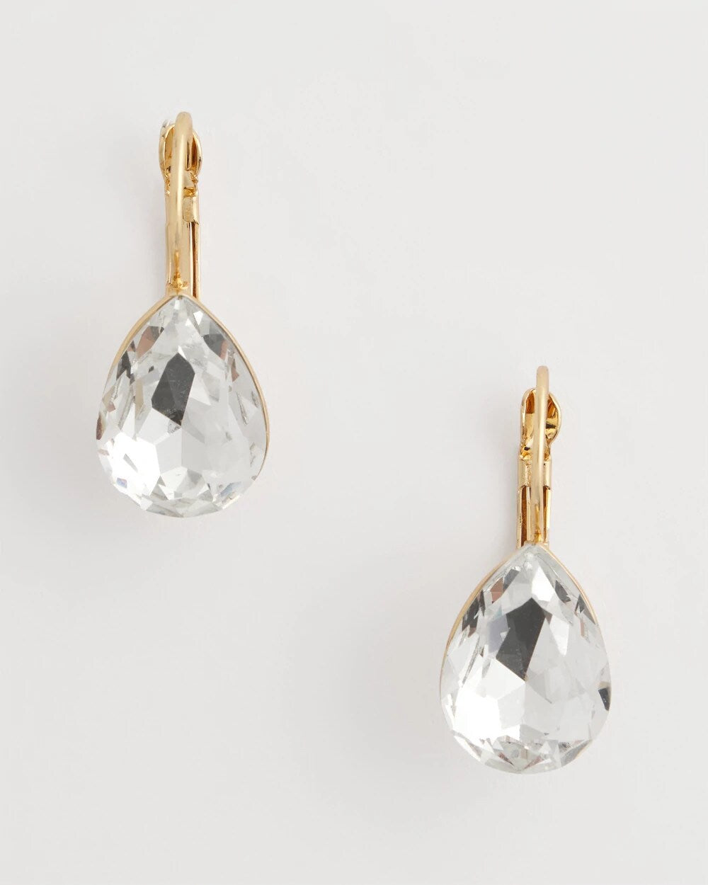 Crystal Gem Teardrop Earrings