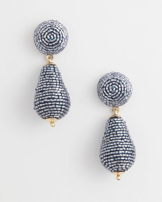 Wrapped Teardrop Post Earrings