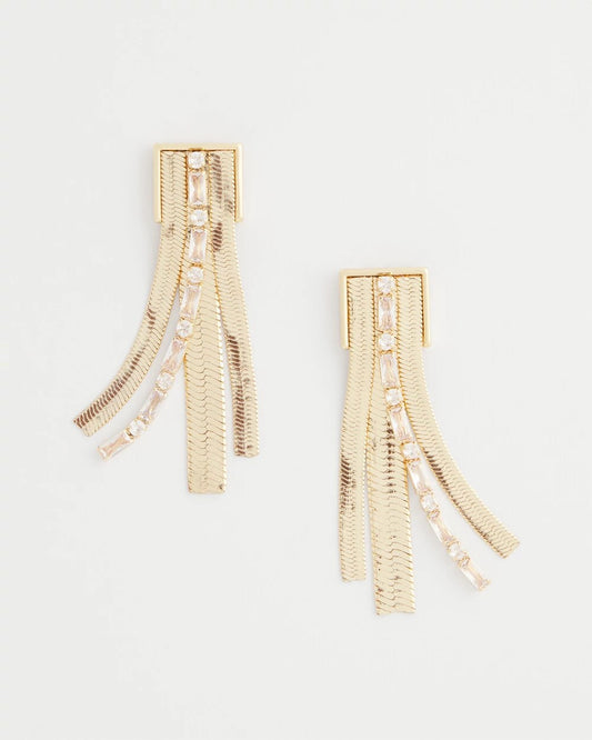 Snake Chain Linear Earrings
