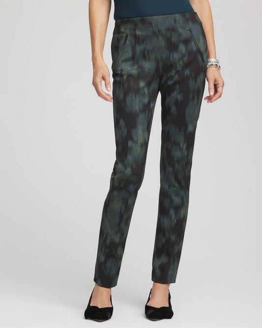 Brinkly Blur Juliet Slim Ankle Pants