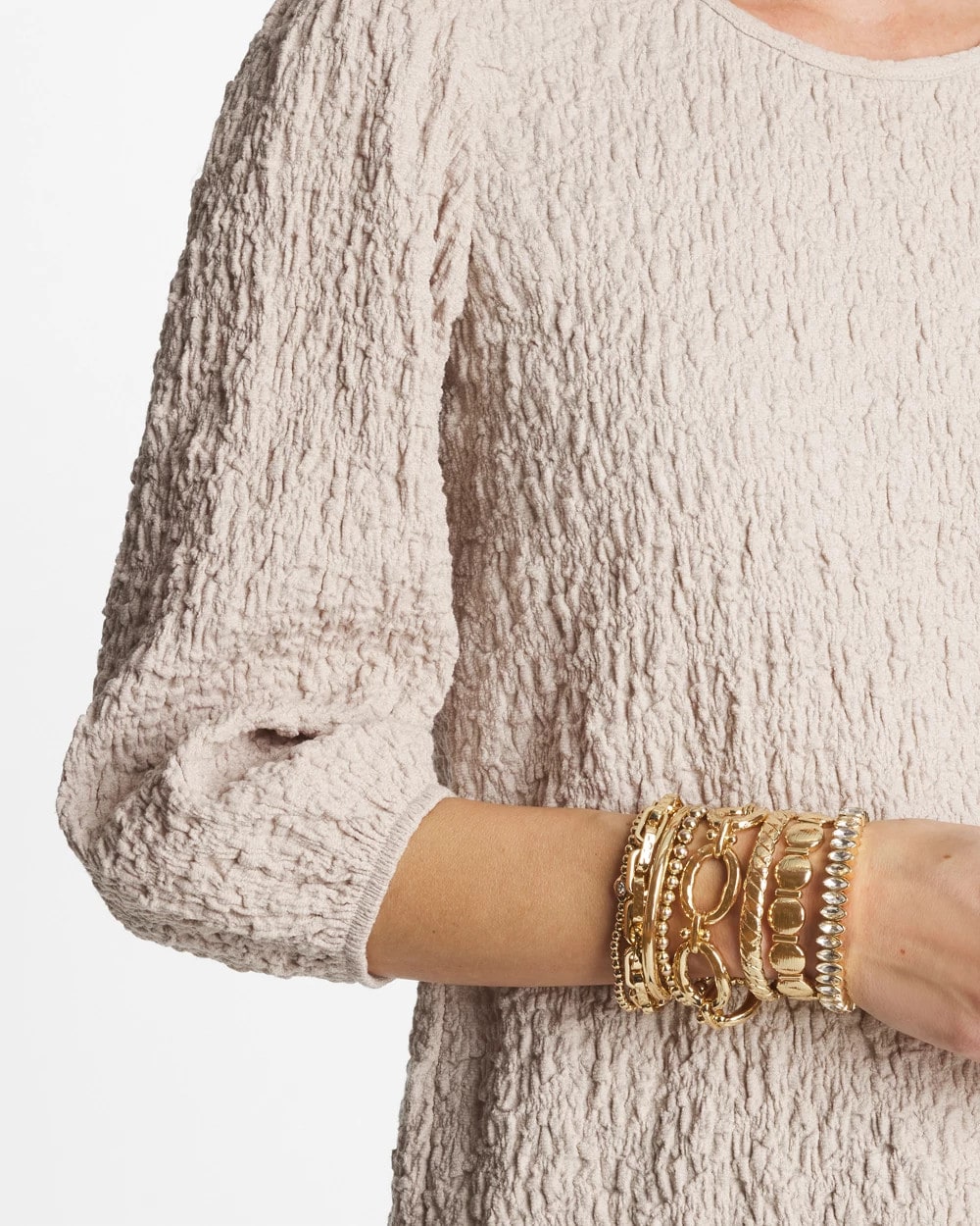 Gold Link Stretch Bracelet