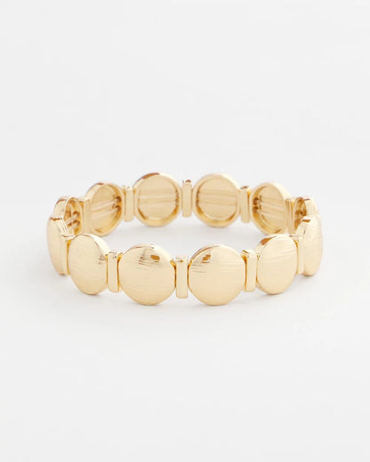 Textured Circle Stretch Bracelet