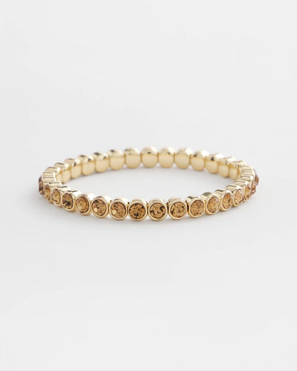 Amber Hues Shiny Stretch Bracelet
