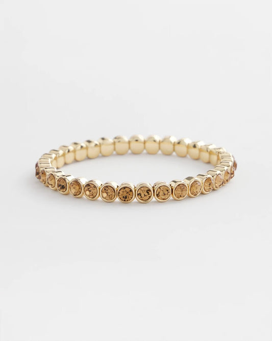 Amber Hues Shiny Stretch Bracelet