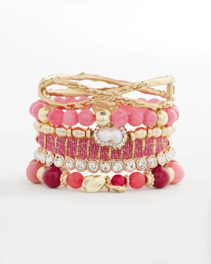 Thread Wrapped Cuff Bracelet