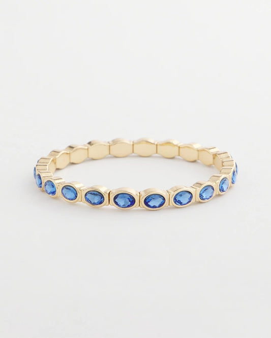 Small Faceted Stretch Bracelet