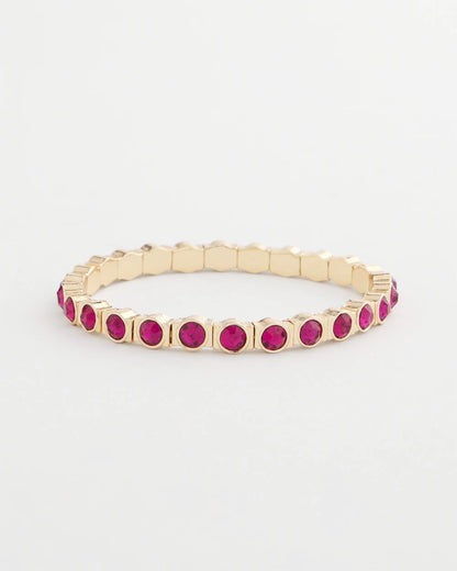 Small Faceted Stretch Bracelet