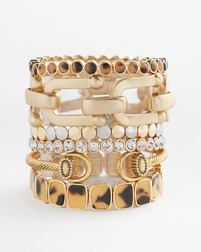 Equestrian Horsebit Goldtone Cuff Bracelet