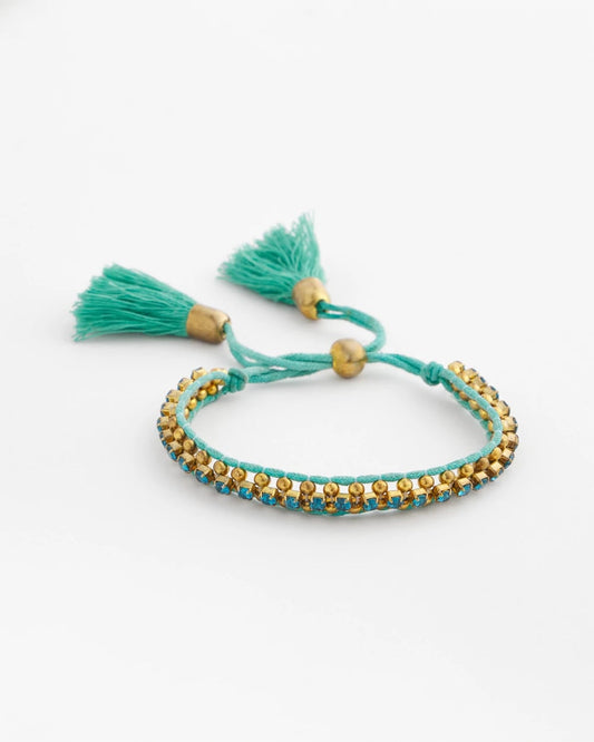 Adjustable Thread Wrapped Bracelet