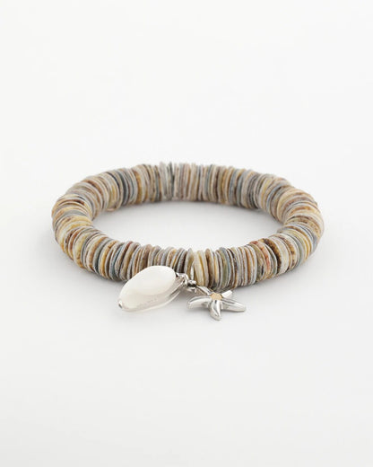 Agate Stretch Charm Bracelet