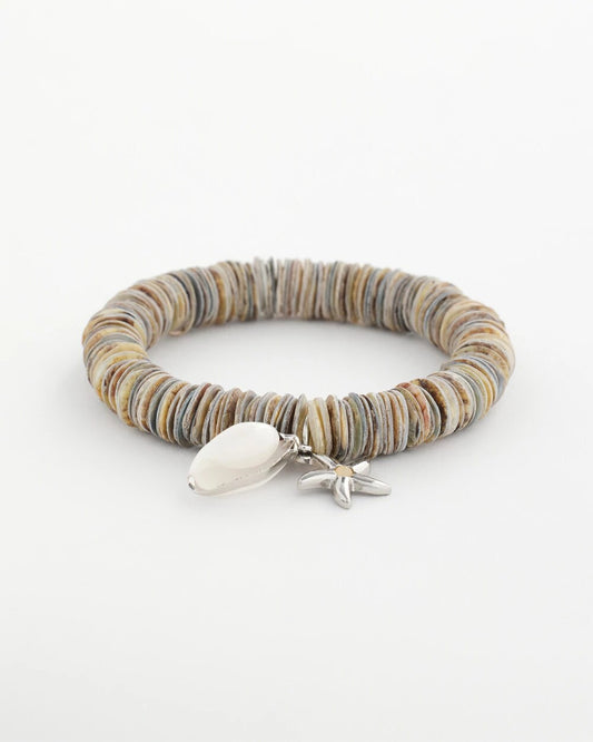 Agate Stretch Charm Bracelet