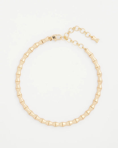 Golden Bamboo Collar Necklace