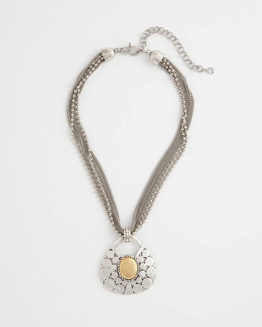 Island Metal Pendant Necklace