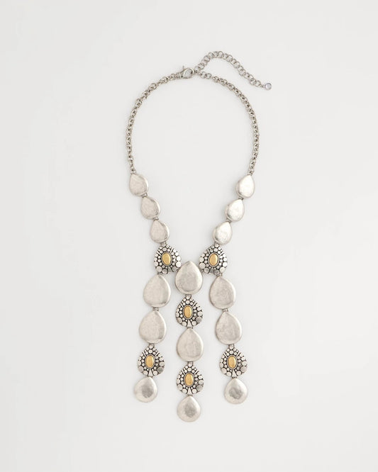 Island Metal Linear Necklace