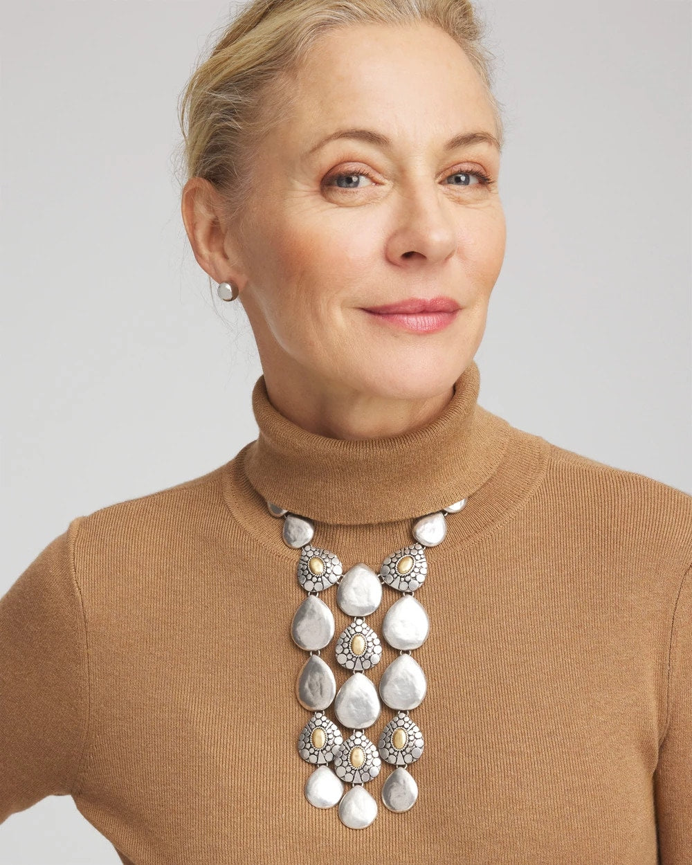 Island Metal Linear Necklace