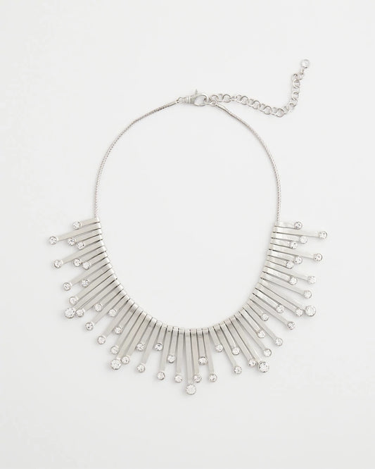 Chico’s Originals Silver Slice & Gem Bib