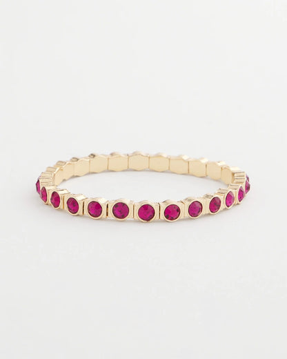 Small Faceted Stretch Bracelet