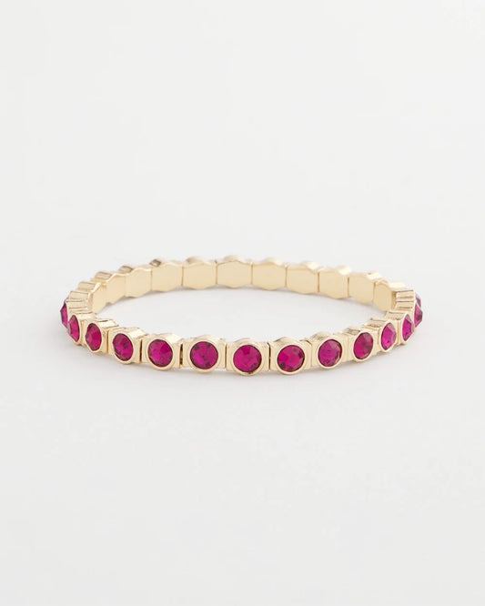 Small Faceted Stretch Bracelet