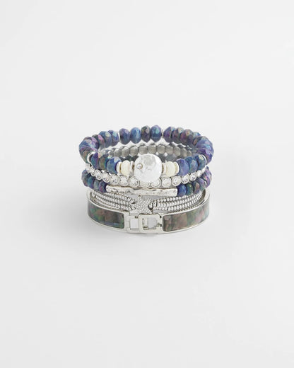 Faux Tennis Stretch Bracelet