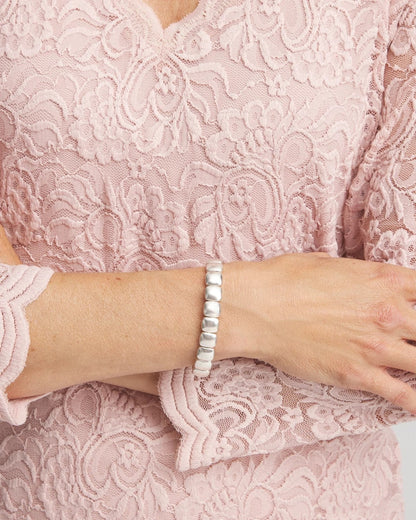 Silvertone Stretch Bracelet