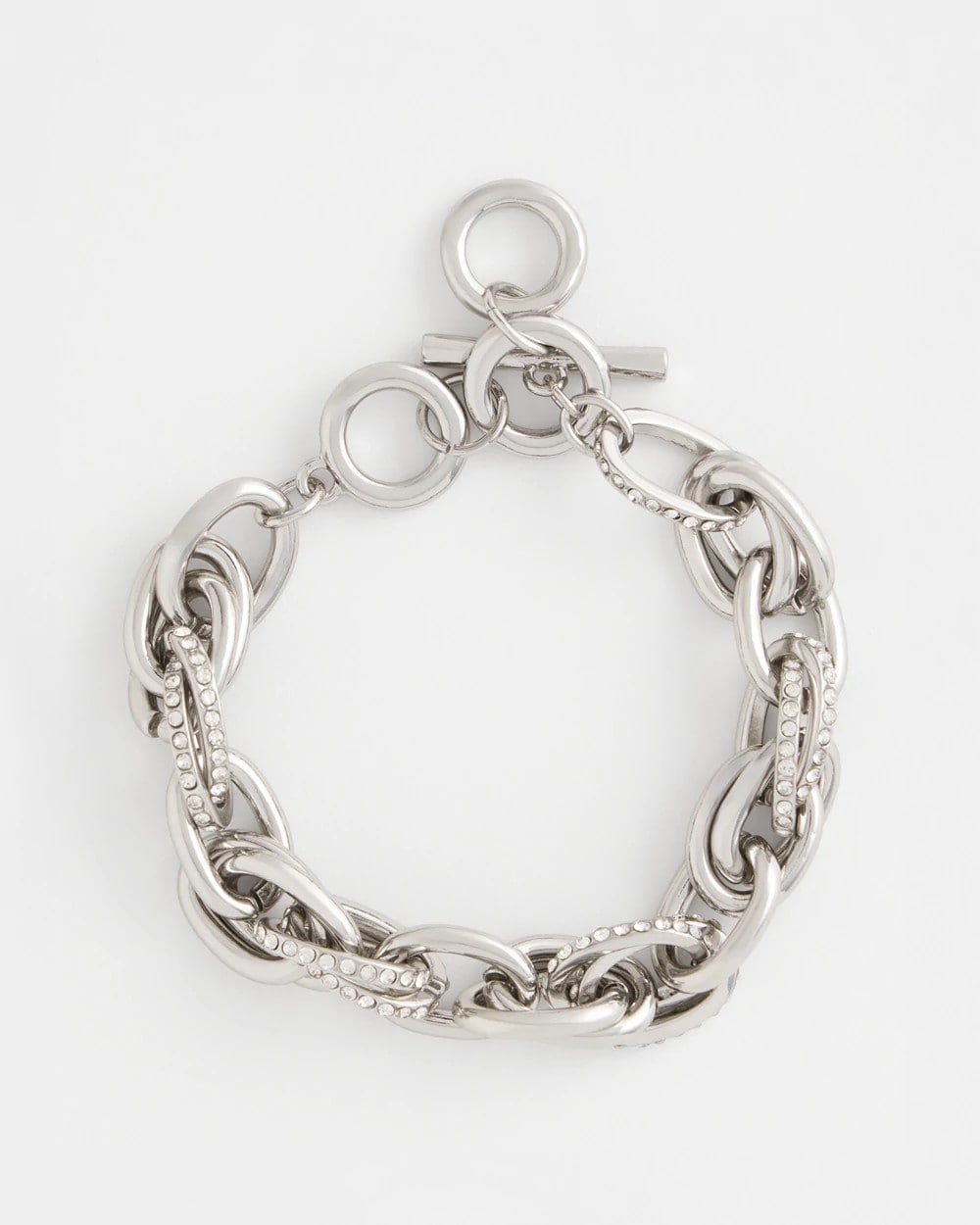 Pave Link Toggle Bracelet