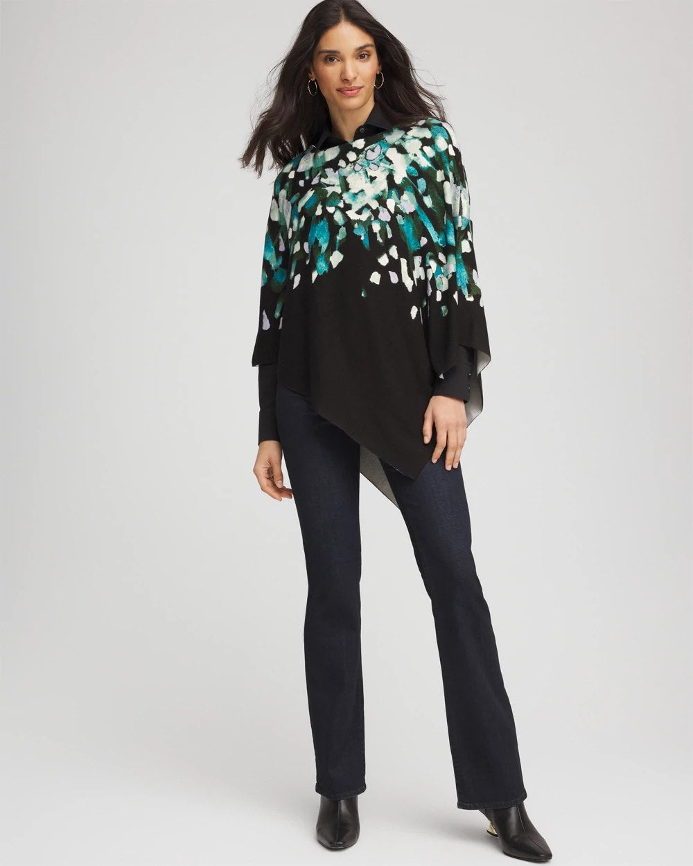 Convertible Knit Boatneck Poncho