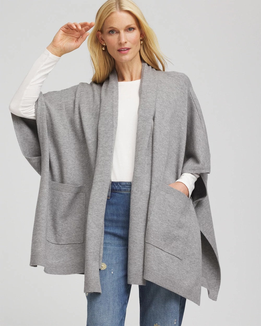 Long Knit Ruana