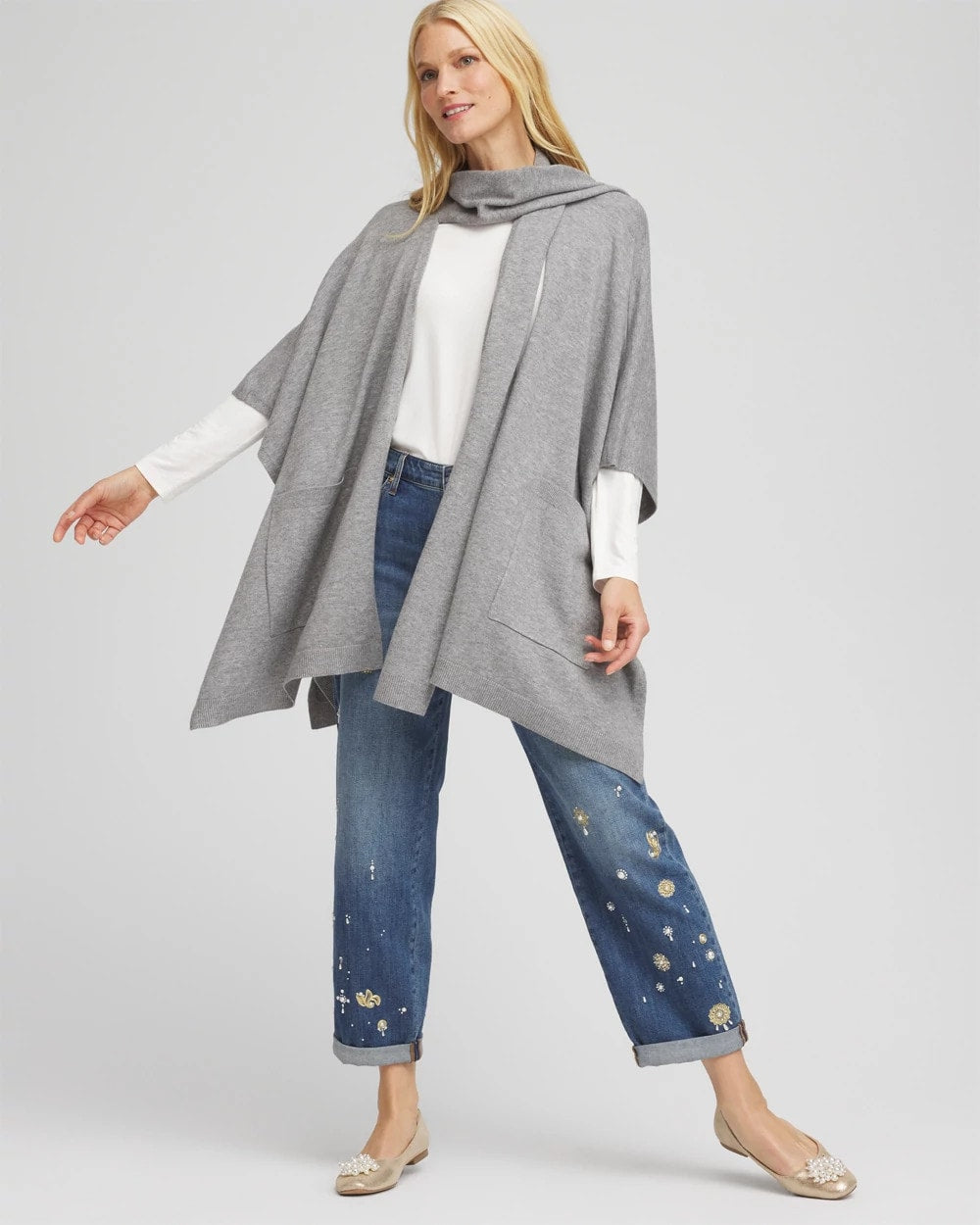 Long Knit Ruana
