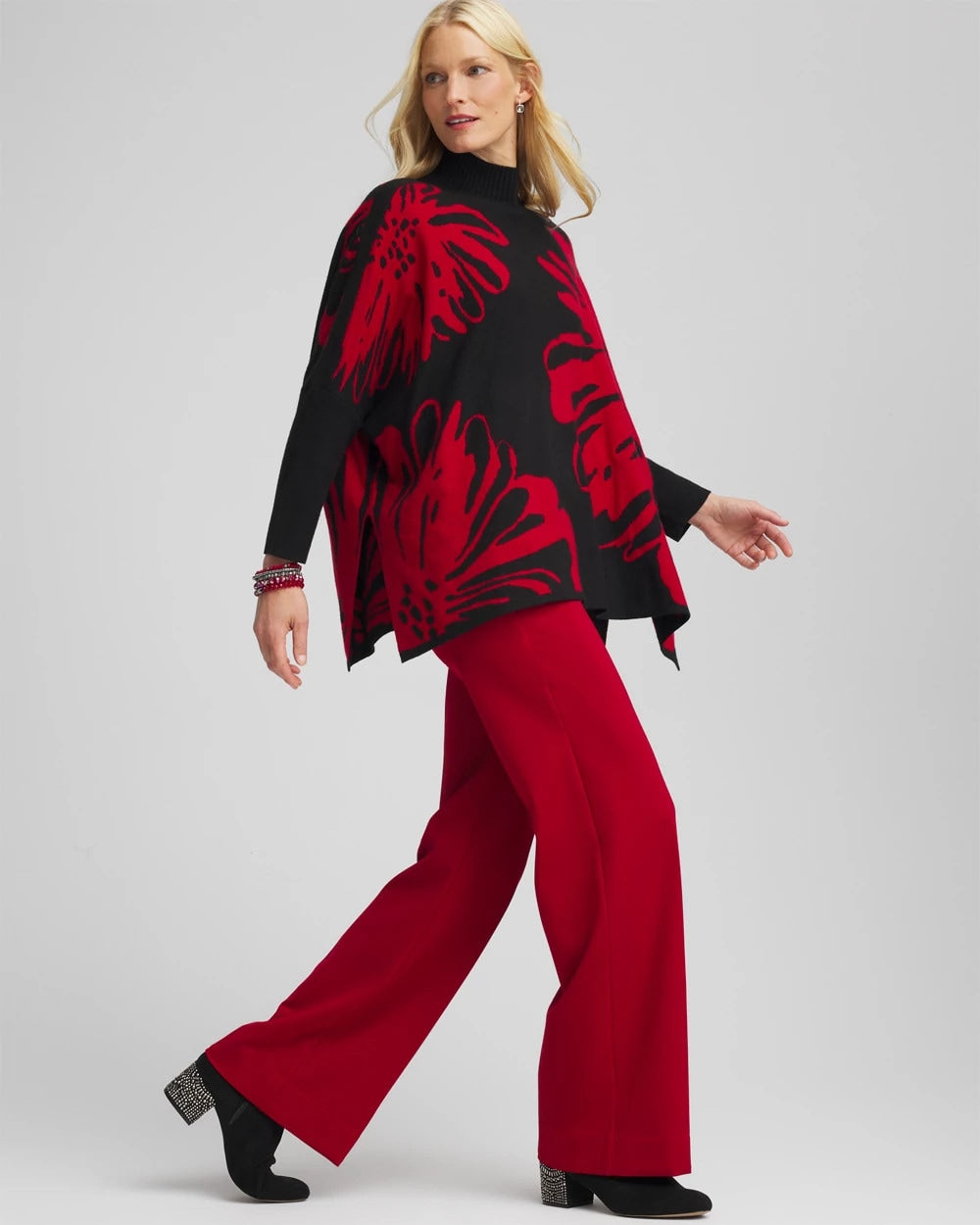 Floral Poncho