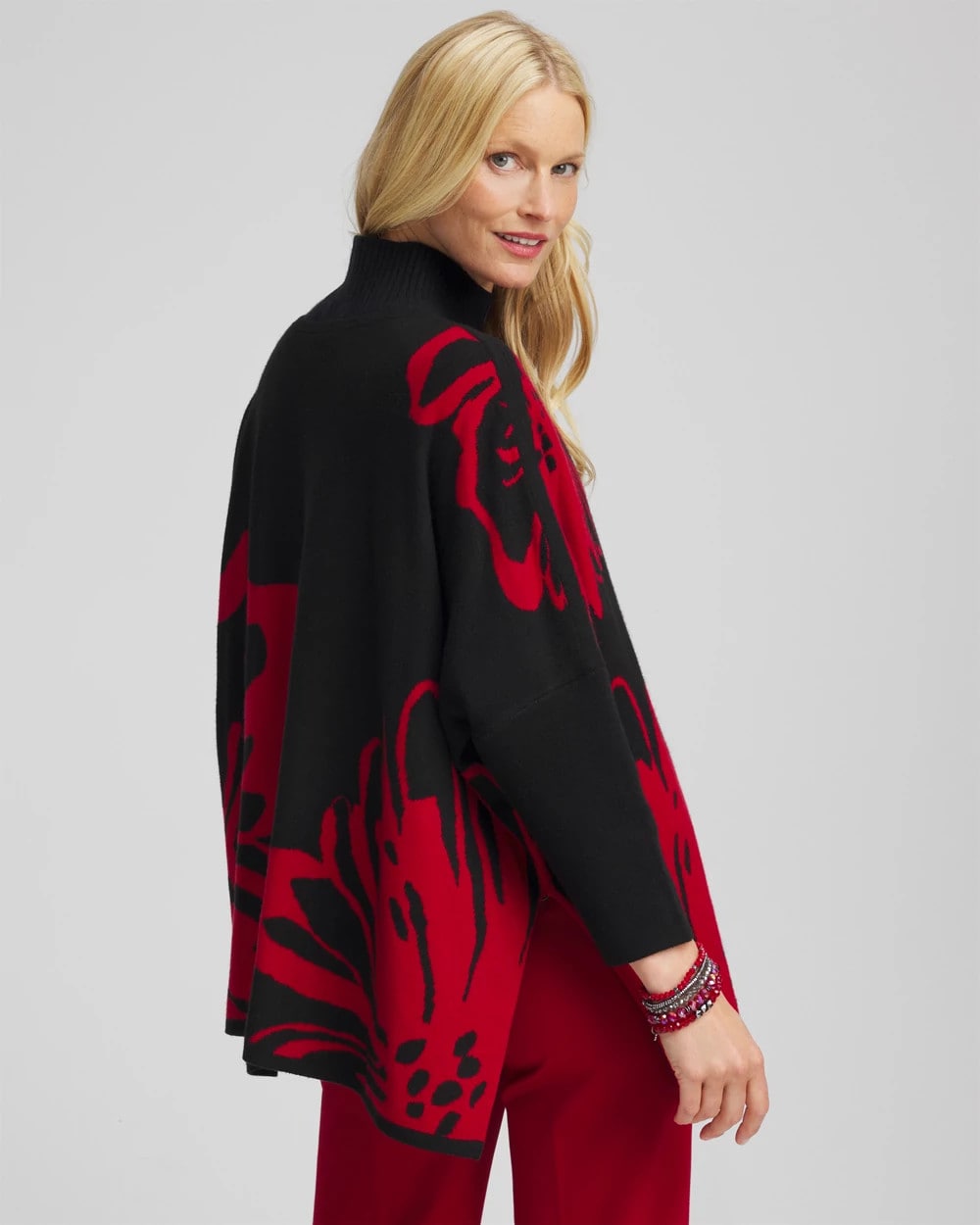 Floral Poncho
