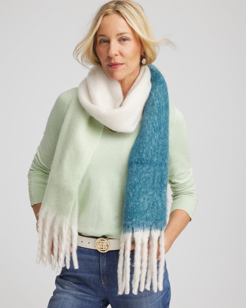 Cozy Ombre Oblong Scarf