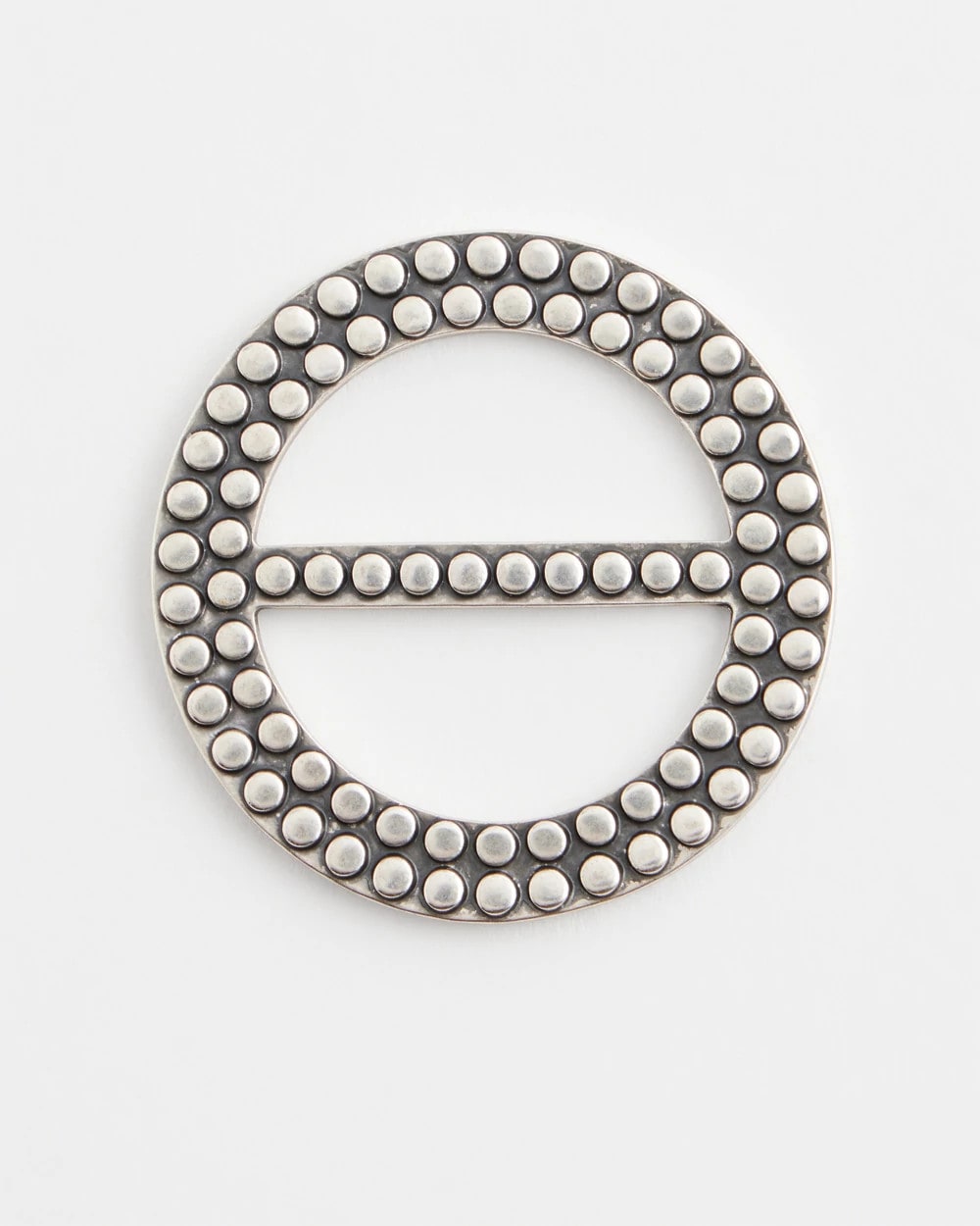 Silvertone Scarf Ring