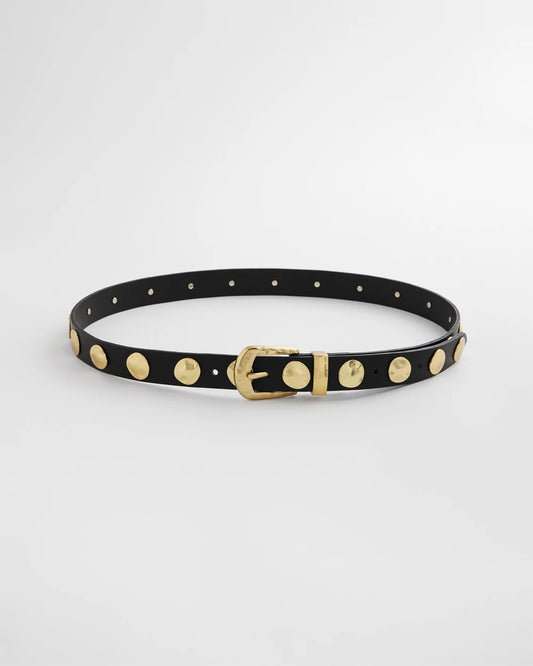 Studded Faux Leather Trouser Belt