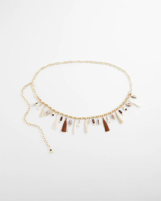 Novelty Beaded Chain Belt