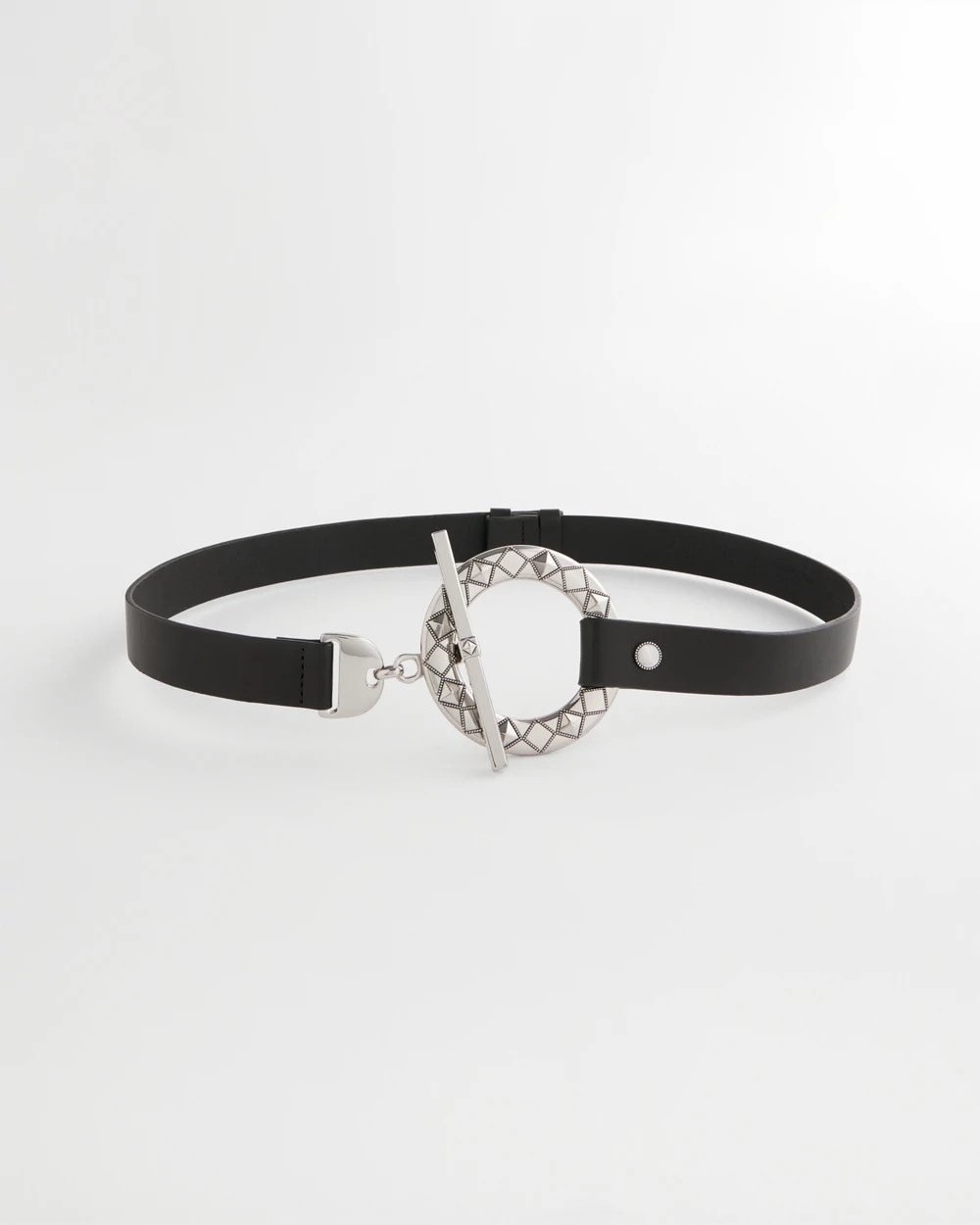 Silver Toggle Trouser Belt