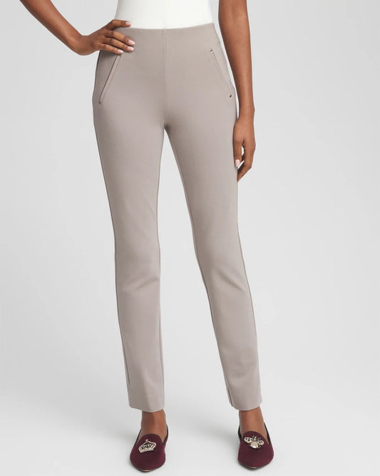 Petite Juliet Slim Trim Detail Ankle Pants