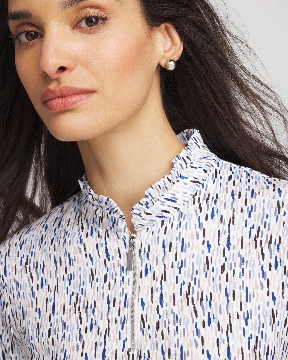 Zenergy® UPF Rice Ruffle Top