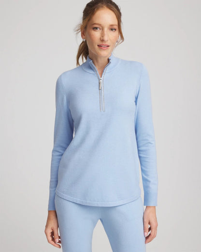 Zenergy® Luxe Half-Zip Pullover Top