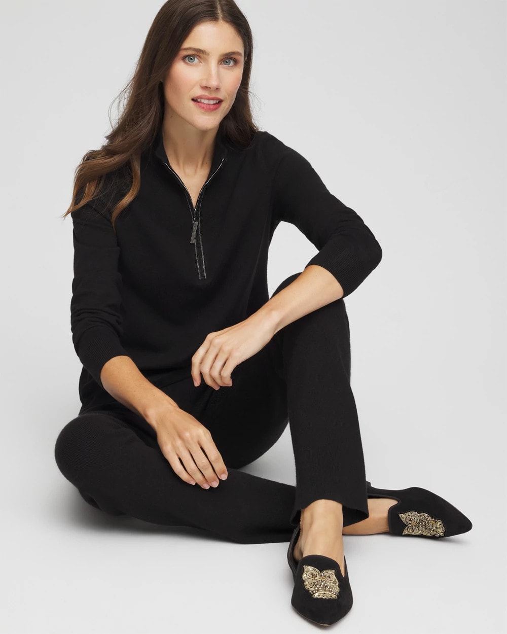 Zenergy® Luxe Half-Zip Pullover Top